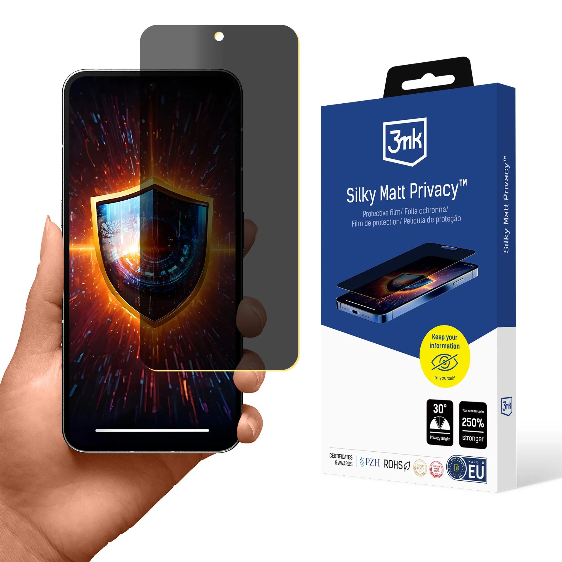 Privacy film for Nothing Phone 2 - 3mk Silky Matt Privacy